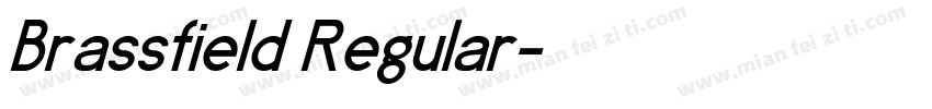 Brassfield Regular字体转换